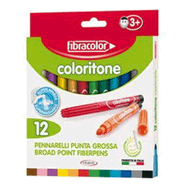 Fibracolor 19540 Coloritone Kalın 12'li Keçeli Kalem