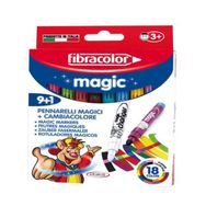Fibracolor 9+1 Renk Magic Pen Keçeli Kalem Seti