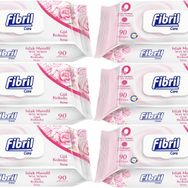Fibril Baby Gül Kokulu 6x90 Yaprak Islak Mendil