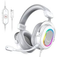 Fifine Ampligame H6 Mikrofonlu Beyaz Yayıncı ve Oyuncu Kulaklığı
