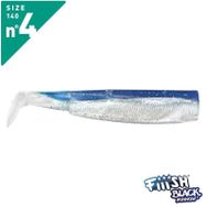 Fiiish BM140-4 BM031 3 Adet Gövde Bleu Silikon Balık Yemi