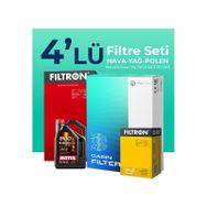Filtron Citroen C3 Aircross 1.2 Benzinli Motul Motor Yağlı 2017-2023 4'lü Filtre Bakım Seti