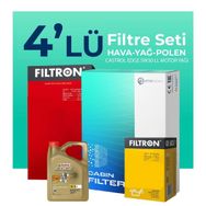 Filtron Ford Transit Custom 2.0 Dizel Castrol Motor Yağlı 2015-2023 4'lü Filtre Bakım Seti