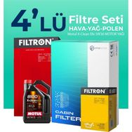Filtron Ford Transit Custom 2.2 Dizel Motul Motor Yağlı 2012-2019 4'lü Filtre Bakım Seti