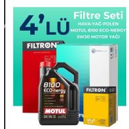 Filtron Hyundai Tucson 1.6 GDI Motul Motor Yağlı 2015-2018 4'lü Filtre Bakım Seti