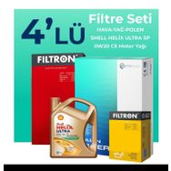 Filtron Opel Corsa 1.0 Shell Motor Yağlı 2014-2019 4'lü Filtre Bakım Seti