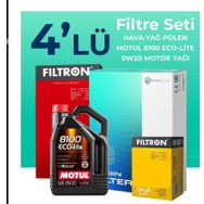 Filtron Toyota Yaris 1.0 72 HP Motul Motor Yağlı 2019-2021 4'lü Filtre Bakım Seti