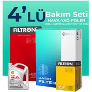 Filtron Volvo XC60 2.4 Dizel Shell Motor Yağlı 2009-2014 4'lü Filtre Bakım Seti