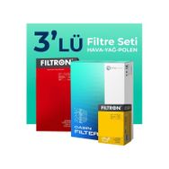 Filtron VW Jetta 1.6 TDI 2010-2015 3'lü Filtre Bakım Seti