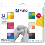 Fimo 8023 C24-1 Soft Multi Pack 25 gr 24 Blok Basic Colours Ana Renkler Modelleme Kili
