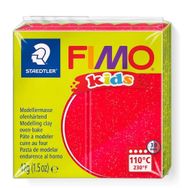 Fimo Glitter Red Kids 42 gr Polimer Kil