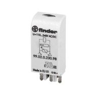 Finder 99.02.0.230.98 Yeşil Led Varistör 110 240V AC DC Modülü