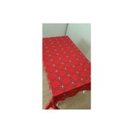 Finezza 150x200 cm İncili İpek Saten kumaş Kırmızı Masa Örtüsü