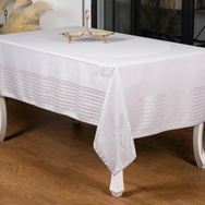 Finezza 160x220 cm Lida LüxJakar Bambu Kumaş Gri Masa Örtüsü