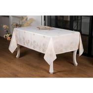 Finezza 160x220 cm Müge Lüx Jakar Kumaş Bej Dikdörtgen Masa Örtüsü