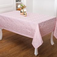 Finezza 160x220 cm Sare Lüx Jakar Kumaş Pudra Dikdörtgen Masa Örtüsü