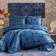 Finezza 200x220 cm Tiara Bambu Jakar Kumaş İndigo Nevresim