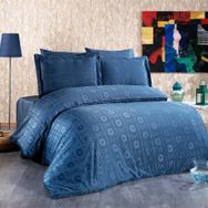 Finezza 541 6 Parça Jardin Bambu Jakar Kumaş İndigo Çift Kişilik Nevresim Takımı