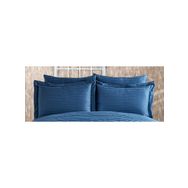Finezza 60x80 cm Bella Bambu Jakar Kumaş İndigo 2'li Oksford Yastık Kılıfı