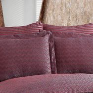 Finezza 60x80 cm Odesa Bambu Jakar Kumaş Bordo 2'li Oksford Yastık Kılıfı