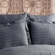 Finezza 60x80 cm Odesa Bambu Jakar Kumaş Füme 2'li Oksford Yastık Kılıfı