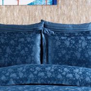 Finezza 60x80 cm Rita Bambu Jakar Kumaş Indigo 2'li Oksford Yastık Kılıfı