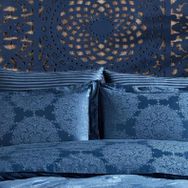 Finezza 60x80 cm Tiara Bambu Jakar Kumaş Indigo 2'li Oksford Yastık Kılıfı