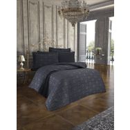 Finezza 902 6 Parça Jardin Bambu Jakar Kumaş Koyu Gri Çift Kişilik Nevresim Takımı
