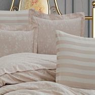 Finezza Rita Bambu Jakar Kumaş Krem ikili Oksford 60x80 cm Yastık Kılıfı