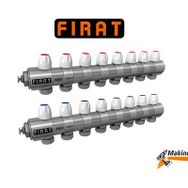 Fırat 1 inç Kendinden Vanalı 4'lü Kollektör