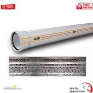 Fırat FIRAT0191 110x2000 mm 3.2 mm Pvc Pimaş Dublex Atık Su Borusu