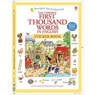 First Thousand Words In English Sticker Book-Usborne Publishing