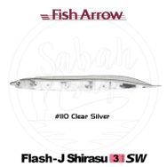 Fish Arrow Flash J Shirasu 7.5 cm SW 110 Clear Silver Sahte Balık