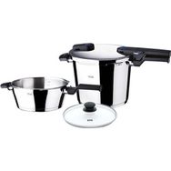Fissler Siyah Bluepoint 6 + 2.5 lt Düdüklü Tencere Seti