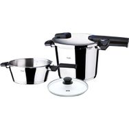 Fissler Vitaquick 6.0 lt+2.5 lt Siyah Düdüklü Tencere Seti