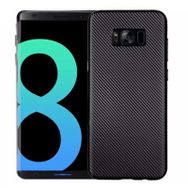 FitCase Galaxy S8 Carbon Desen Siyah Arka Kapak