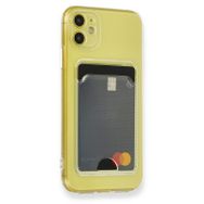 Fitcase iPhone 11 Cardy Şeffaf Kartlık Cepli Kapak Kılıf