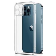 Fitcase iPhone 13 Pro Kamera Korumalı Silikon Kapak Şeffaf Kılıf