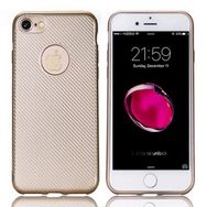 Fitcase iPhone 7-8 Carbon Desen Gold Arka Kapak