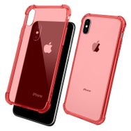Fitcase iPhone X Xs Rugged Silikon Pembe Arka Kapak Kılıf