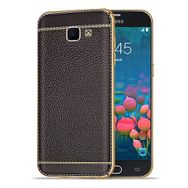 FitCase Laser Elegant Galaxy J5 Prime Silikon Kahverengi Arka Kapak