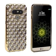 Fitcase Laser Lg G5 H850 Gold Siyah Baklava Desenli