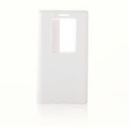Fitcase LG G2 D802 Dikişli Yan Kapaklı TPU Beyaz Kılıf