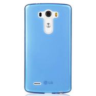 Fitcase LG G4 Soft Şeffaf Mavi Silikon Cep Telefonu Kılıfı