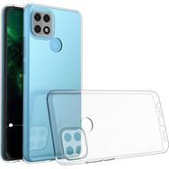 Fitcase Oppo A15-A15s Şeffaf Silikon Kamera Korumalı Arka Kapak Kılıfı