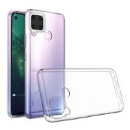 Fitcase Realme C15 Kamera Korumalı Şeffaf Silikon Cep Telefonu Kılıfı