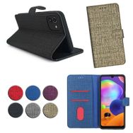 Fitcase Samsung Galaxy A03 Fabric Kapaklı Cüzdanlı Kılıf