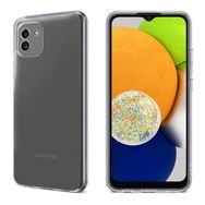 Fitcase Samsung Galaxy A03 Kamera Korumalı Şeffaf Silikon Cep Telefonu Kılıfı