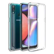 Fitcase Samsung Galaxy A10S A107 360 Derece Korumalı Ön Arka Şeffaf Kılıf