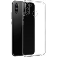 Fitcase Samsung Galaxy A11 A115 Toz Koruma Tıpalı Şeffaf Arka Kapak Kılıf